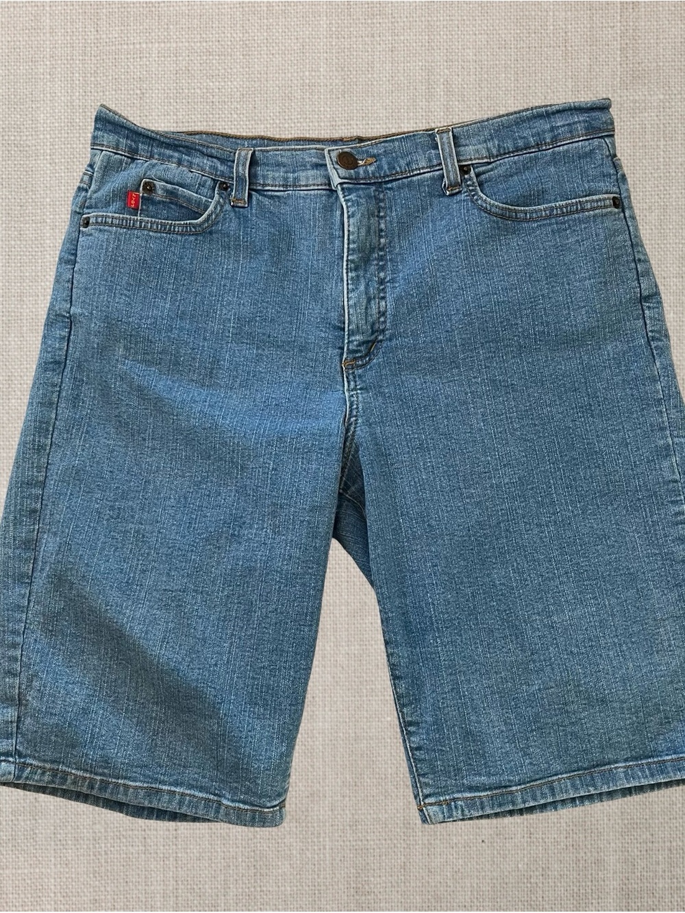NYDJ Blue Denim Jean Bermuda Womens Shorts Size 12